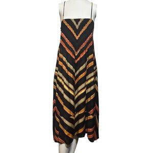 Anthropologie Chevron Slip Dress